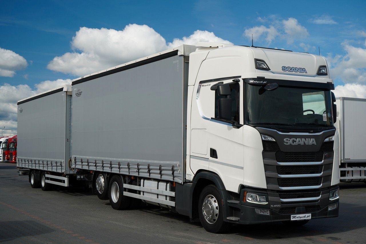 Scania S 450 / ZESTAW TANDEM / 120 M3 /  I-PARK COOL Scania S 450 / ZESTAW TANDEM / 120 M3 / PO KONTRAKCIE S - Curtainsider truck: picture 1 Scania S 450 / ZESTAW TANDEM / 120 M3 /  I-PARK COOL Scania S 450 / ZESTAW TANDEM / 120 M3 / PO KONTRAKCIE S - Curtainsider truck: picture 1