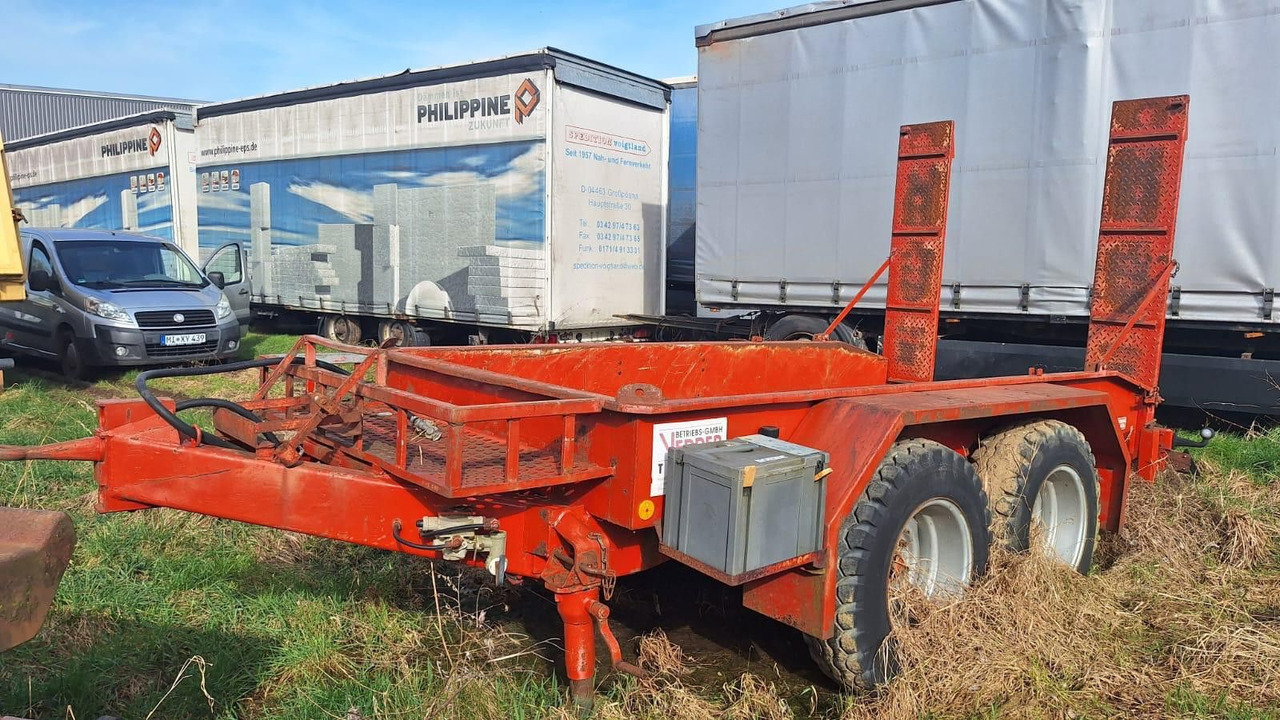 Langendorf 2-Achser Tanden Tieflader mit Rampen - Low loader trailer: picture 2 Langendorf 2-Achser Tanden Tieflader mit Rampen - Low loader trailer: picture 2