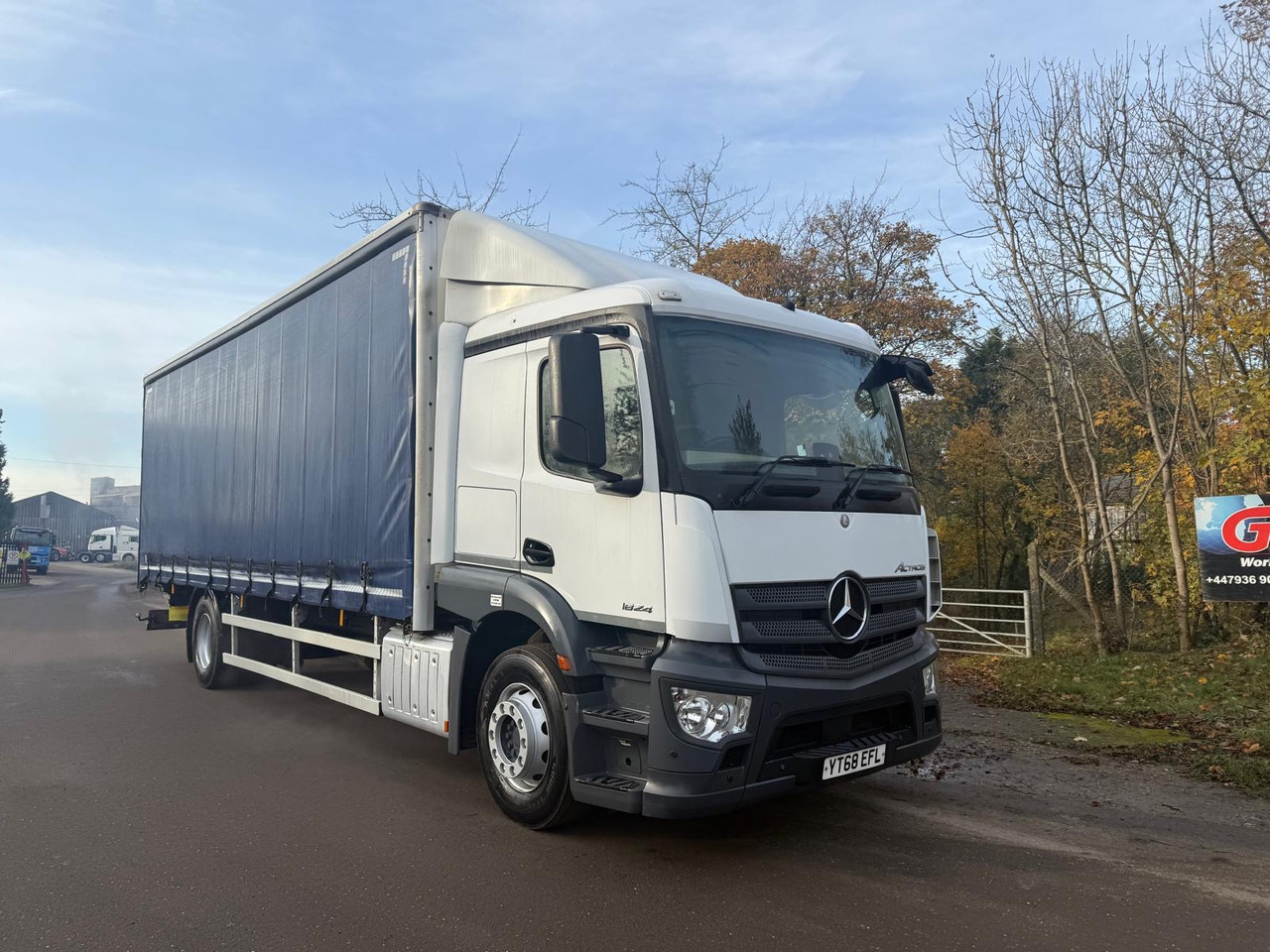Curtainsider truck 2018 Mercedes Actros 1824 Curtainside Truck: picture 9