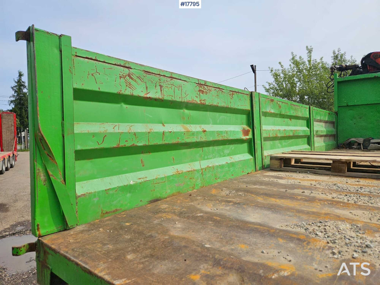 Dropside/ Flatbed truck, Crane truck 2007 Scania P 340: picture 14