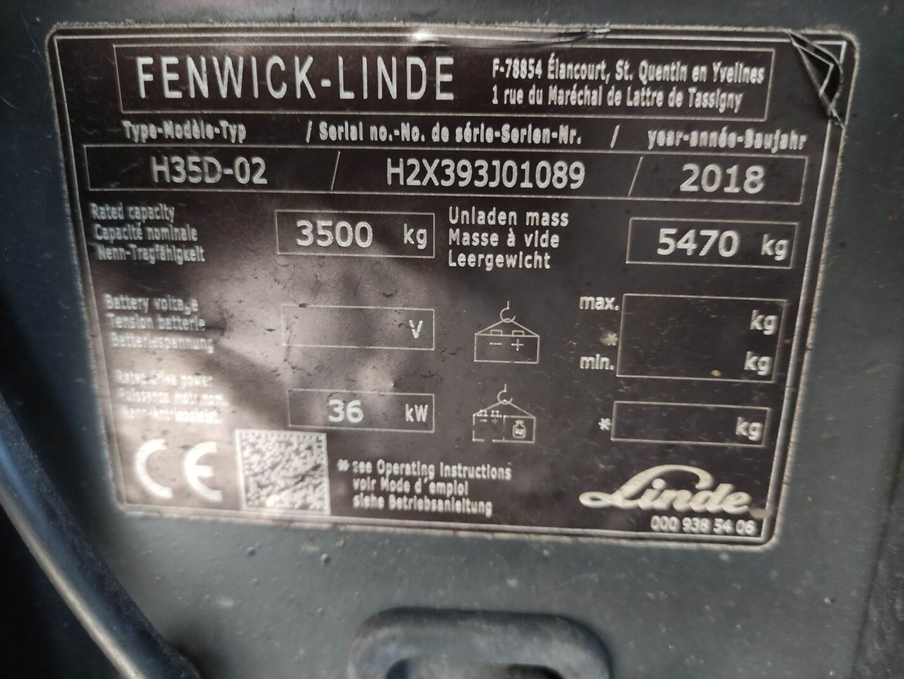 Diesel forklift Linde H35D-393-02 EVO / LACK NEU: picture 6