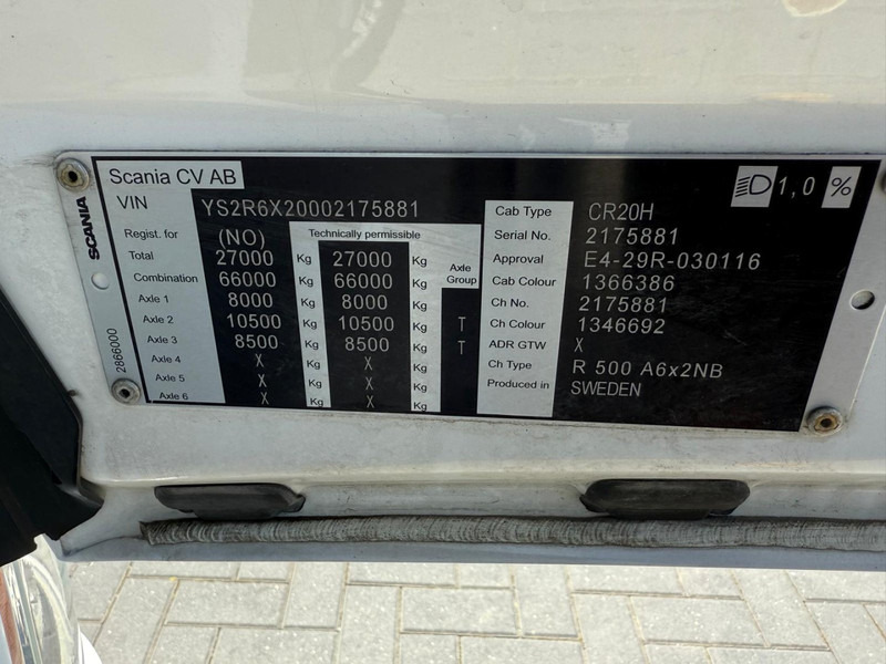 Tractor unit Scania R500 VOLLUCHT, RETARDER, 3.15WB, LEER, LED, VOL SPOILER.: picture 18