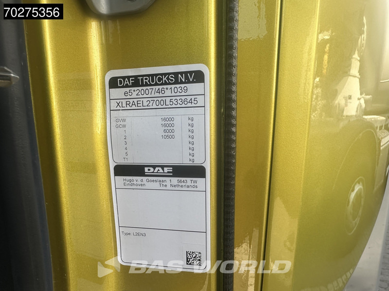 New Curtainsider truck DAF XB 260 4X2 2024 registration 16tons Automatic Ladebordwand ACC Euro 6: picture 11