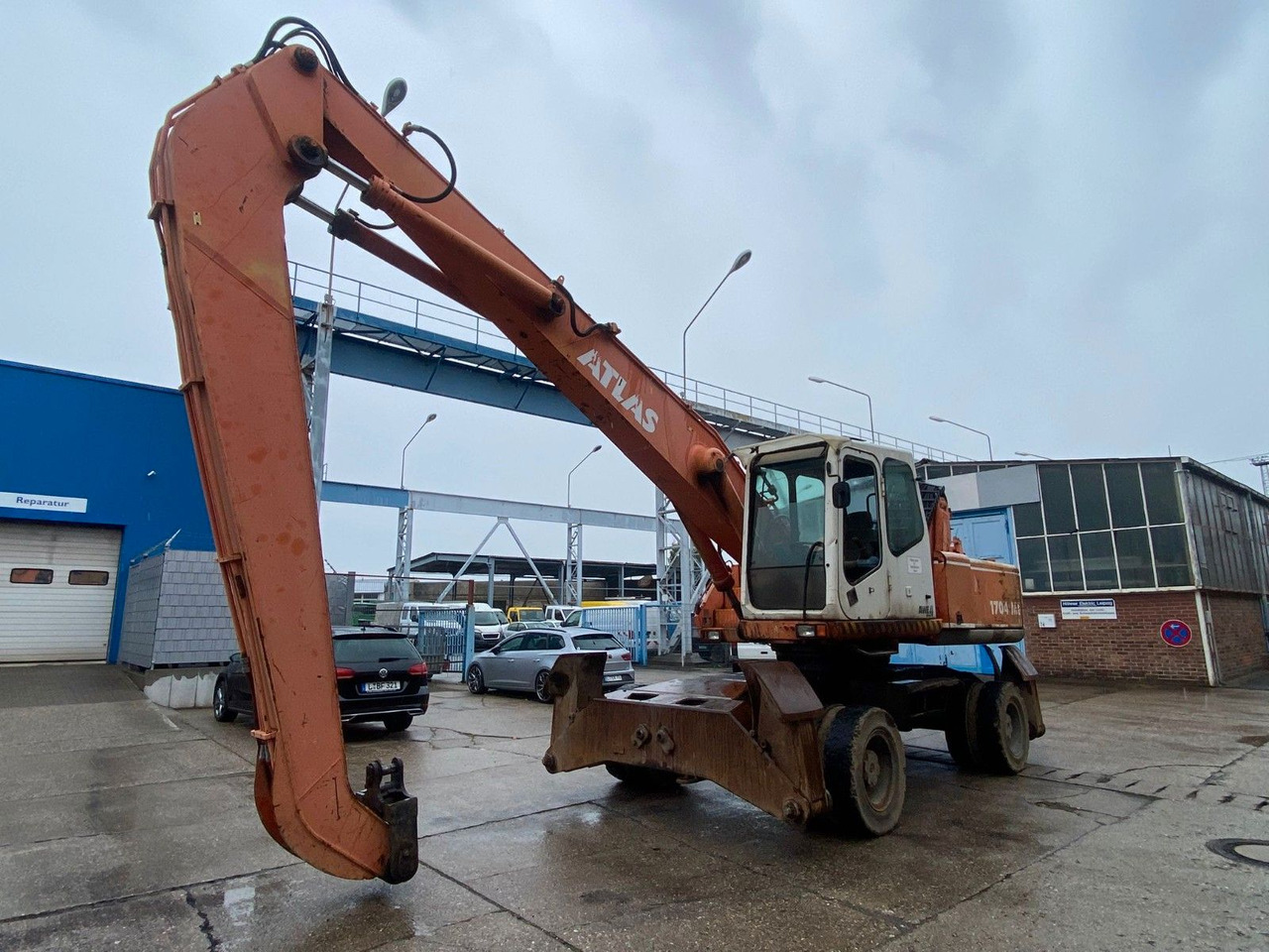 Atlas 1704 MI mit Greifer Umschlagbagger Lang - Wheel excavator: picture 4 Atlas 1704 MI mit Greifer Umschlagbagger Lang - Wheel excavator: picture 4