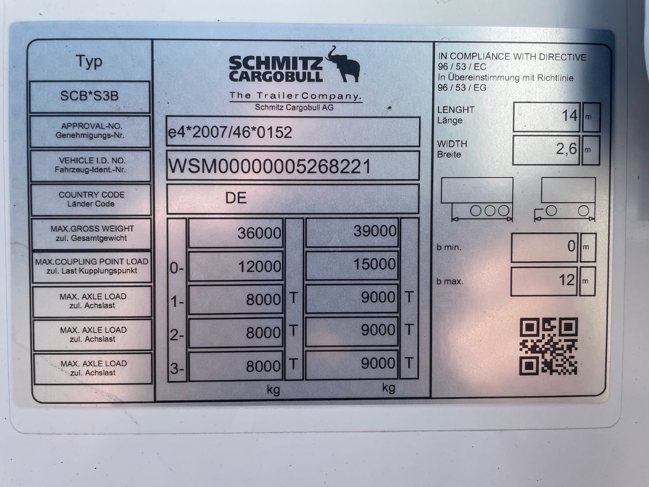 Refrigerator semi-trailer Schmitz Cargobull SCB*S3B /TÜV04-26/LikeNew/2195h/Multi-Temp/13,4m: picture 12