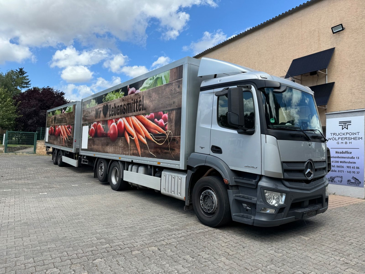 Mercedes-Benz Antos 2540/Durchladbar/Frigoblock/2x LBW/kpl.Zug - Refrigerator truck: picture 1 Mercedes-Benz Antos 2540/Durchladbar/Frigoblock/2x LBW/kpl.Zug - Refrigerator truck: picture 1