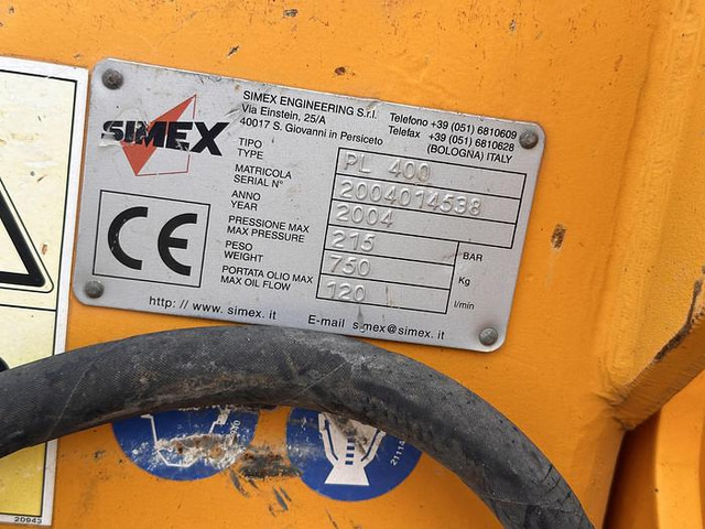 Simex PL400 - Attachment: picture 5 Simex PL400 - Attachment: picture 5