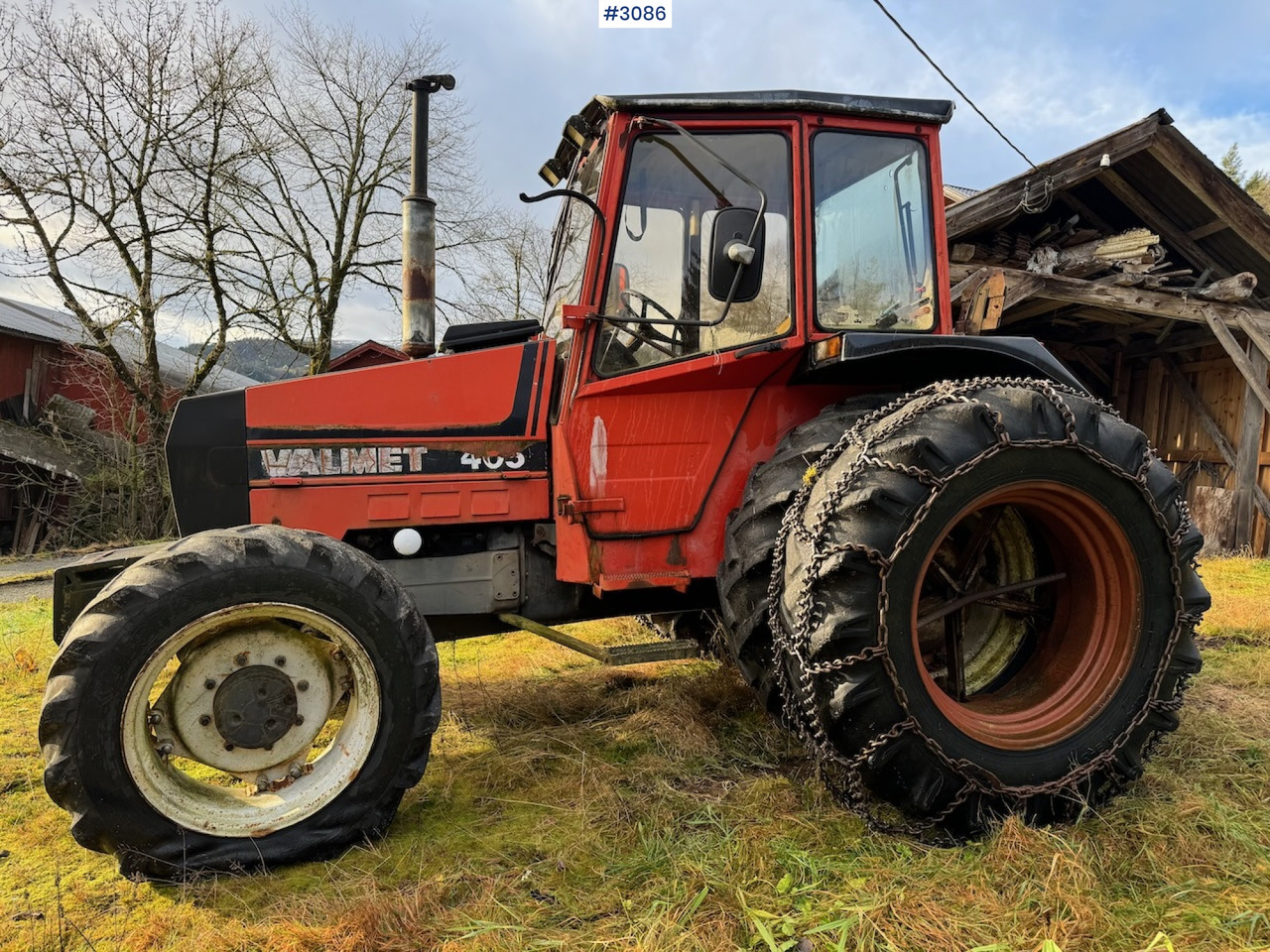 1987 Valmet 405 w/twin wheels - Farm tractor: picture 1 1987 Valmet 405 w/twin wheels - Farm tractor: picture 1