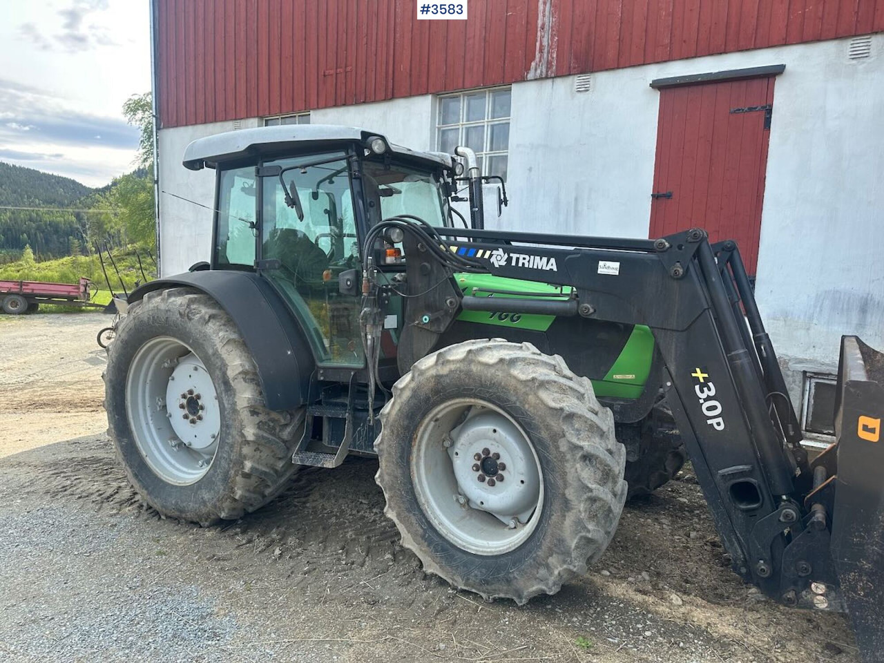 2008 Deutz-Fahr Agrofarm 100 traktor w/ Trima Front loader. See hours! - Farm tractor: picture 1 2008 Deutz-Fahr Agrofarm 100 traktor w/ Trima Front loader. See hours! - Farm tractor: picture 1