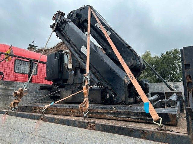 Dropside/ Flatbed truck, Crane truck Scania 124 L 470 Pritsche + MKG HLK 201 HP 6x2: picture 11