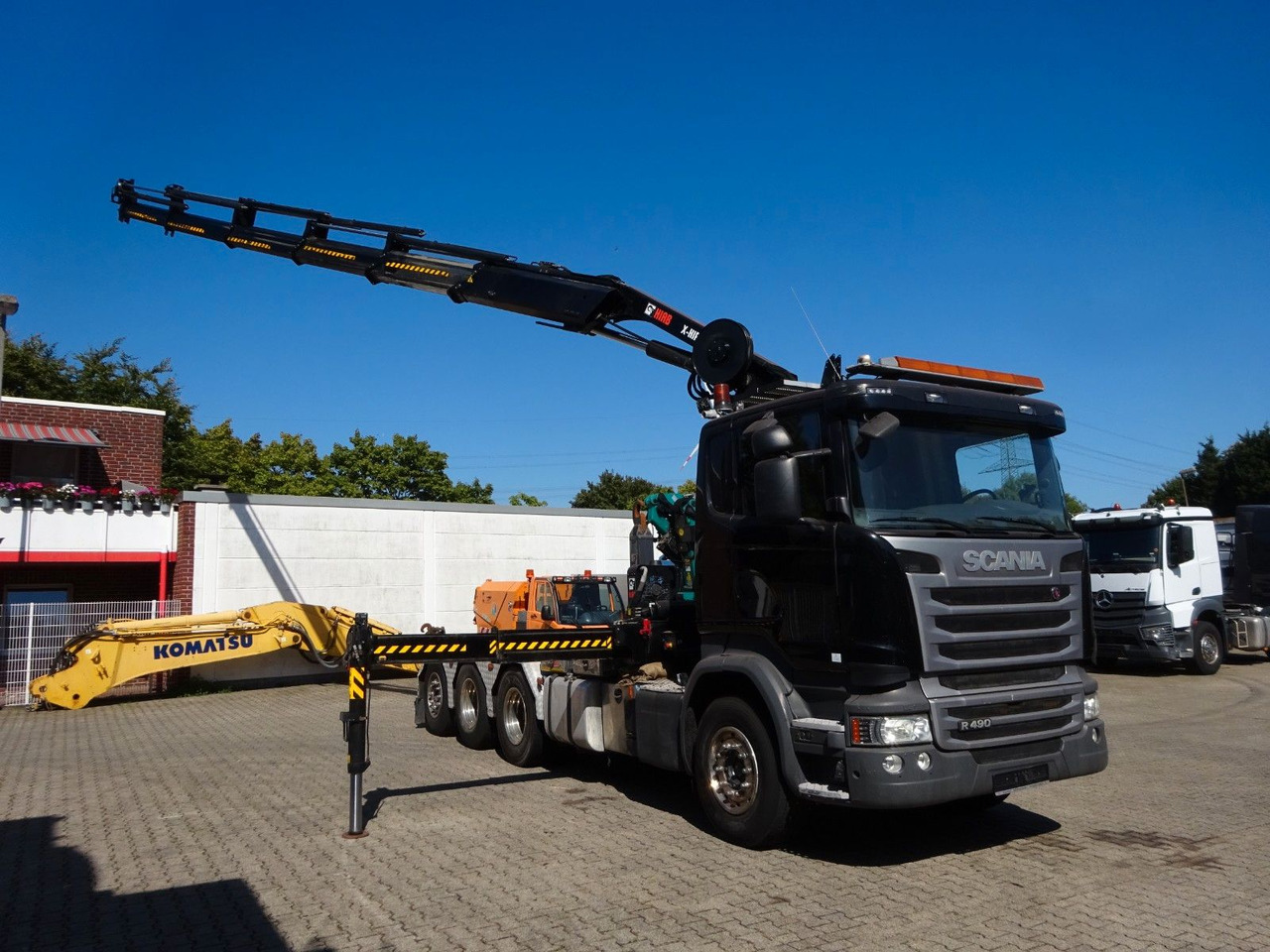 Scania R490 Abroller + HIAB 302E-6 Bj.2021 !Kran TRIDEM Scania R490 Abroller + HIAB 302E-6 Kran *BJ 2021* - Crane truck, Hook lift truck: picture 1 Scania R490 Abroller + HIAB 302E-6 Bj.2021 !Kran TRIDEM Scania R490 Abroller + HIAB 302E-6 Kran *BJ 2021* - Crane truck, Hook lift truck: picture 1