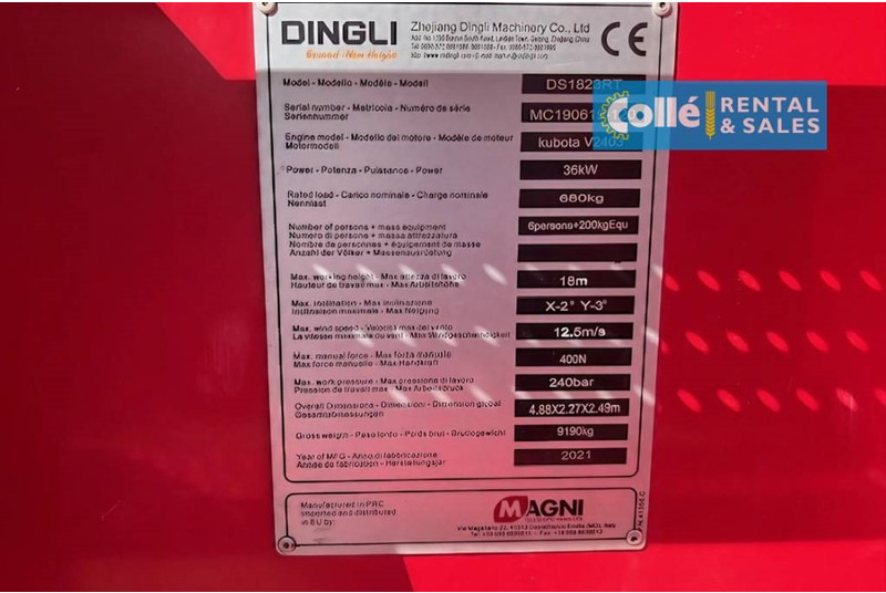 Scissor lift MAGNI DS 1823 RT | 2021: picture 7 Scissor lift MAGNI DS 1823 RT | 2021: picture 7