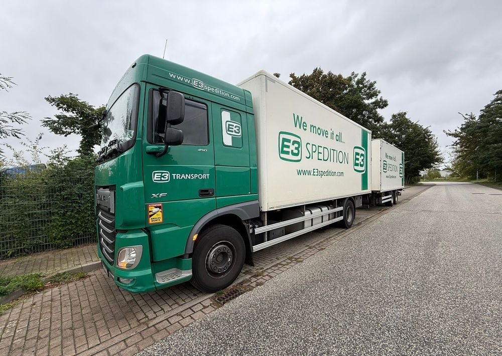 DAF XF ZESTAW TANDEM 2021 ORYGINALNY PRZEBIEG z Niemiec / PRZEJAZDOWY Z WINDĄ / - Box truck: picture 5 DAF XF ZESTAW TANDEM 2021 ORYGINALNY PRZEBIEG z Niemiec / PRZEJAZDOWY Z WINDĄ / - Box truck: picture 5