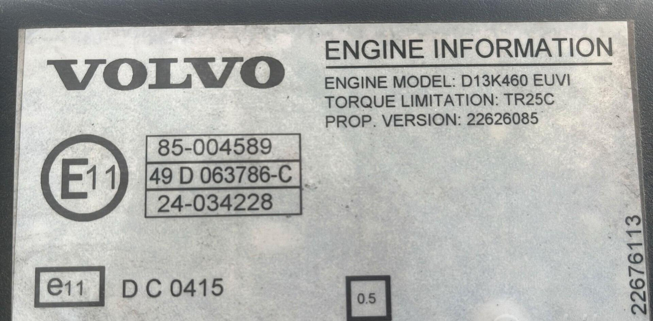 Motore Volvo FH 460 D13K 2019 - Engine for Truck: picture 3 Motore Volvo FH 460 D13K 2019 - Engine for Truck: picture 3