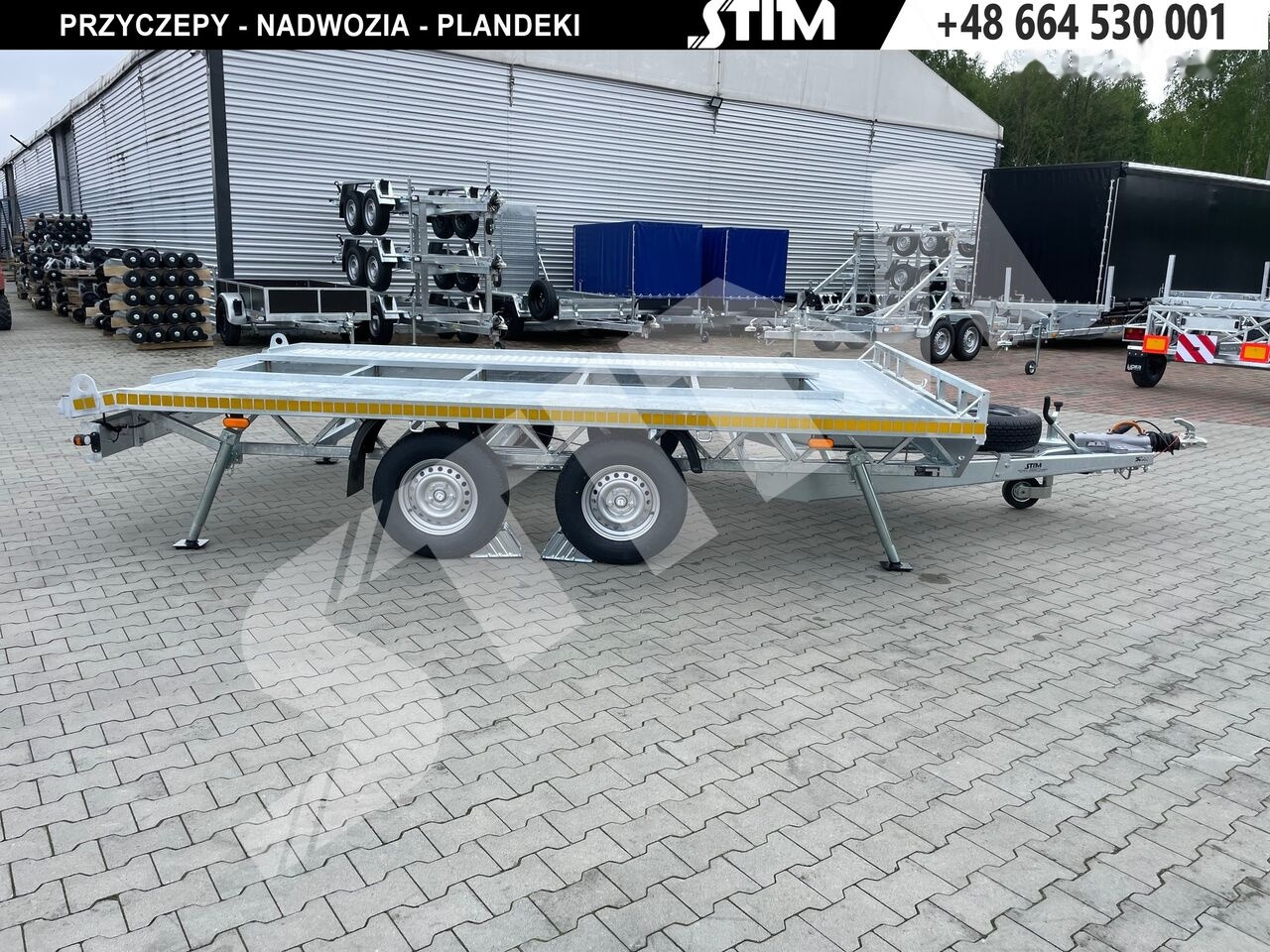 New Dropside/ Flatbed trailer Stim S22-35/4323KP-15 Platforma do przeowzu kontenerów typu KP: picture 9 New Dropside/ Flatbed trailer Stim S22-35/4323KP-15 Platforma do przeowzu kontenerów typu KP: picture 9