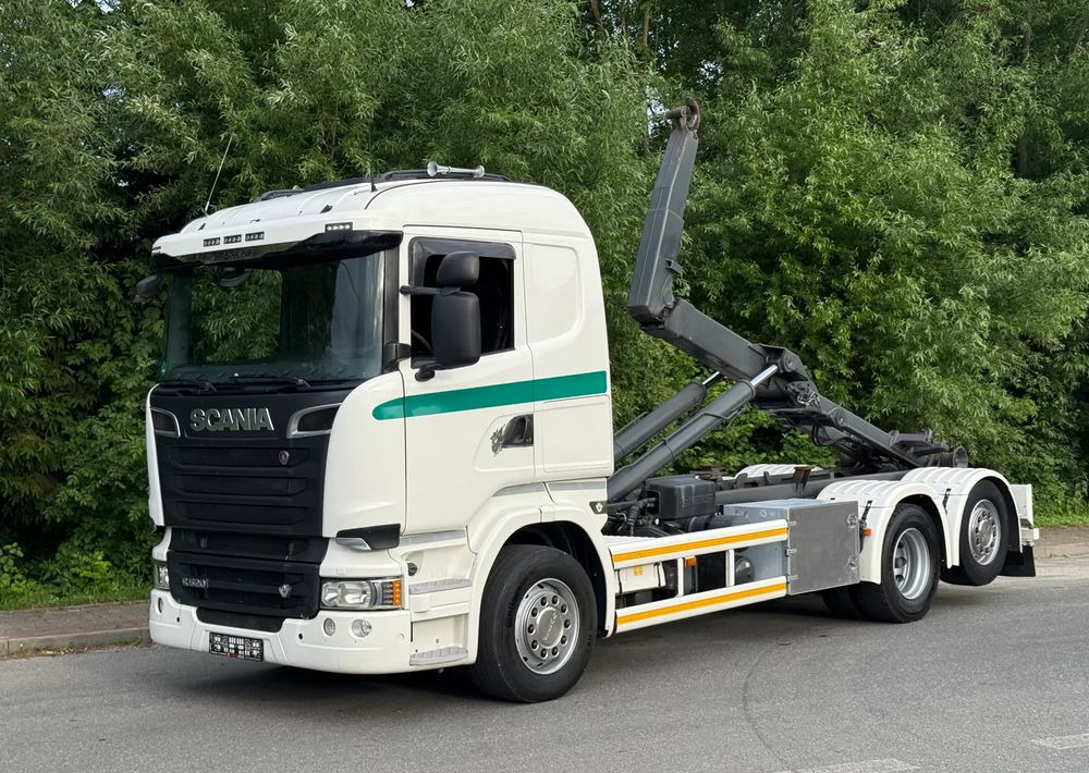 Scania * Hakowiec * Scania R520 V8 * Sprowadzona * Multilift * Bardzo Dobry Stan - Hook lift truck: picture 1 Scania * Hakowiec * Scania R520 V8 * Sprowadzona * Multilift * Bardzo Dobry Stan - Hook lift truck: picture 1