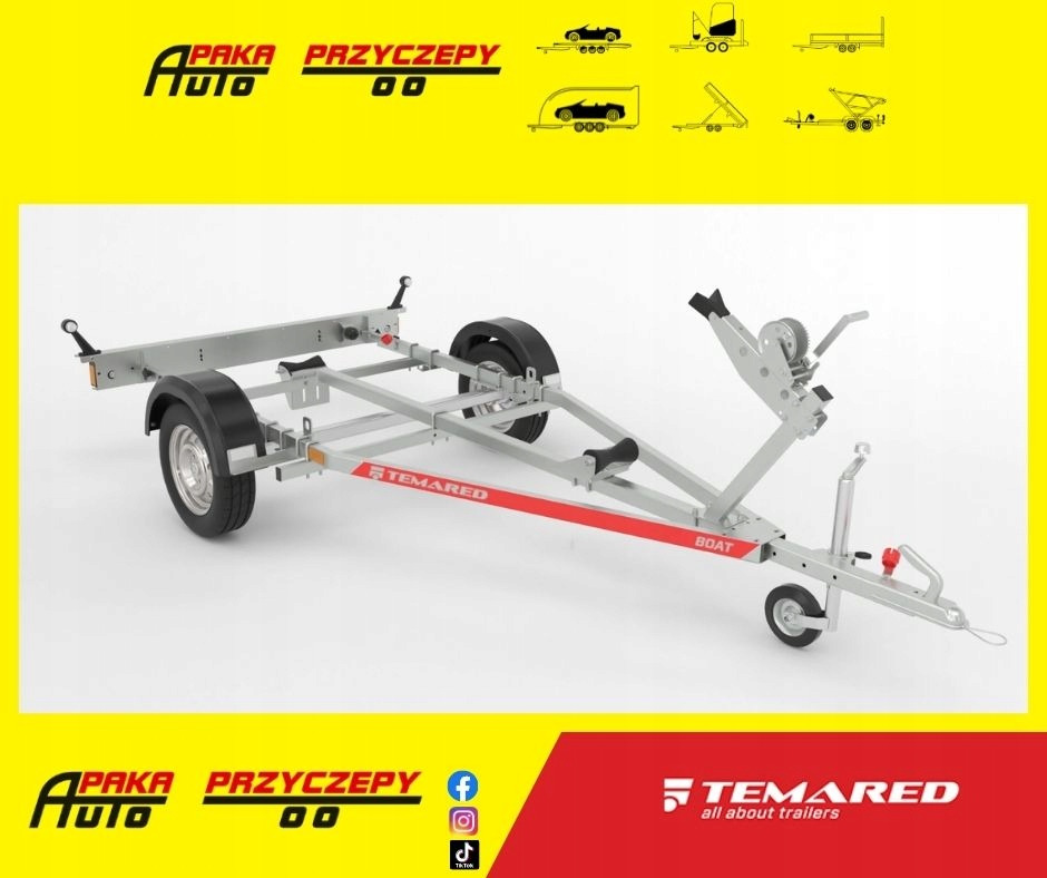 Podłodziowa przyczepa / Boat trailer Pod skuter wodny B05 DMC750 / Jet ski trailer B05 GVW 750 - Boat trailer: picture 1 Podłodziowa przyczepa / Boat trailer Pod skuter wodny B05 DMC750 / Jet ski trailer B05 GVW 750 - Boat trailer: picture 1