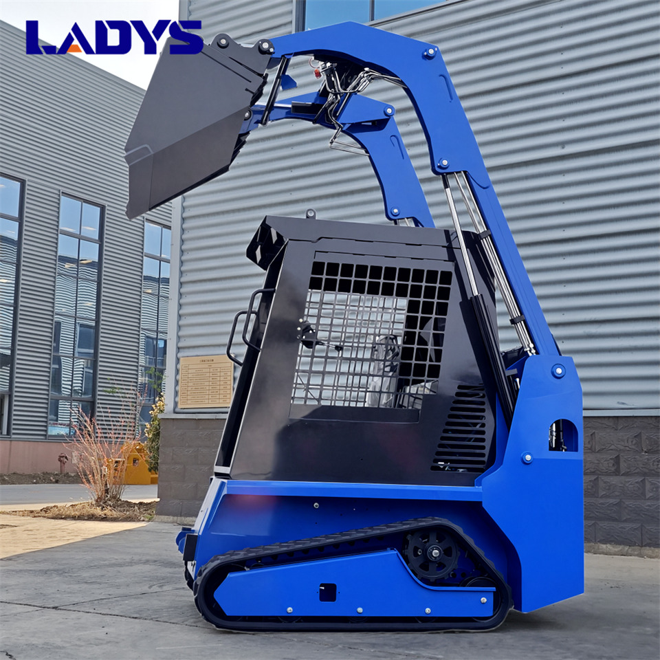 New Skid steer loader LADYS LADYS LA670 Mini Small Skid Steer Loader Compact Track Diesel Mini Skid Steer Loader For Sale With Small Mini Skid Steer Attachments 4 In 1 Bucket: picture 6