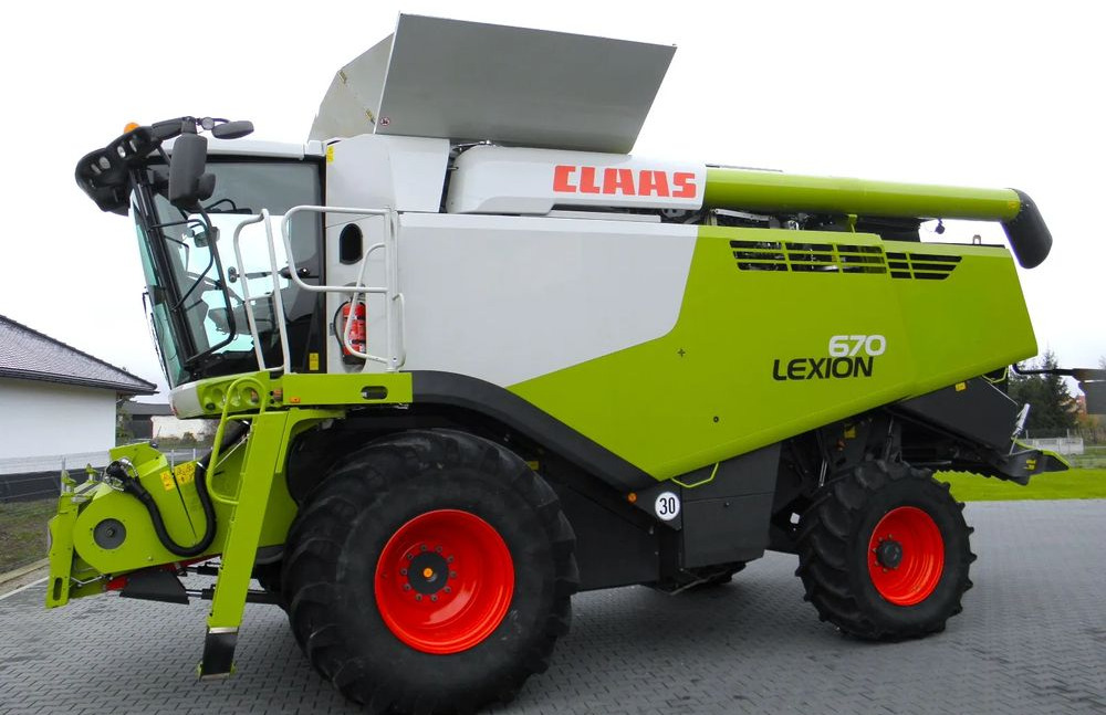 Claas Lexion 670 2019 Rok, Heder V 770, Najbogatsza Wersja, Nie Malowany, Stan Idealny - Combine harvester: picture 3 Claas Lexion 670 2019 Rok, Heder V 770, Najbogatsza Wersja, Nie Malowany, Stan Idealny - Combine harvester: picture 3