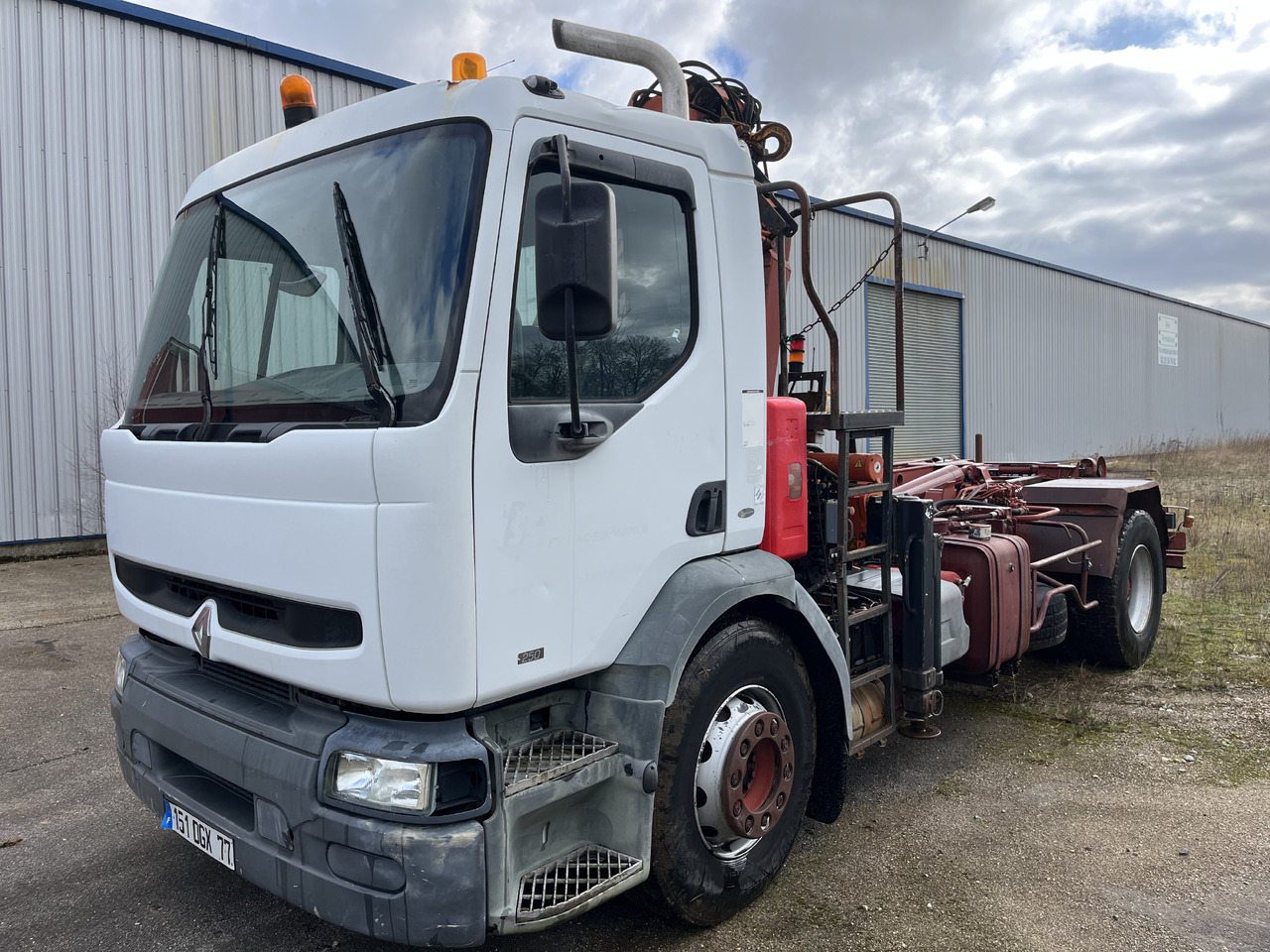 RENAULT Premium 250 ampirol grue atlas 12t/M - Hook lift truck, Crane truck: picture 1 RENAULT Premium 250 ampirol grue atlas 12t/M - Hook lift truck, Crane truck: picture 1