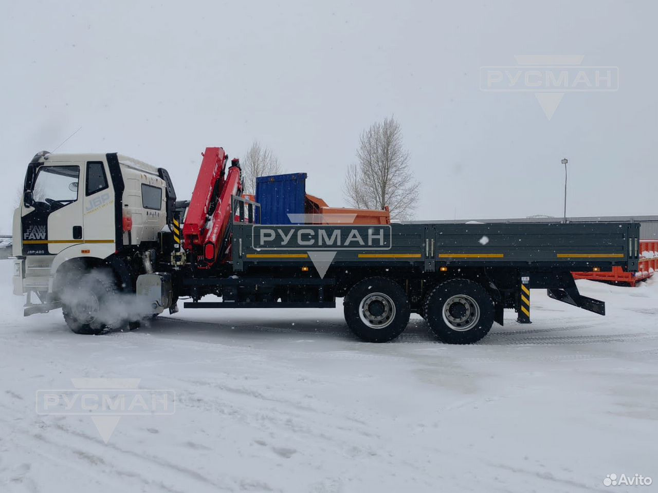 FAW J6 СА3250 - Dropside/ Flatbed truck, Crane truck: picture 5 FAW J6 СА3250 - Dropside/ Flatbed truck, Crane truck: picture 5