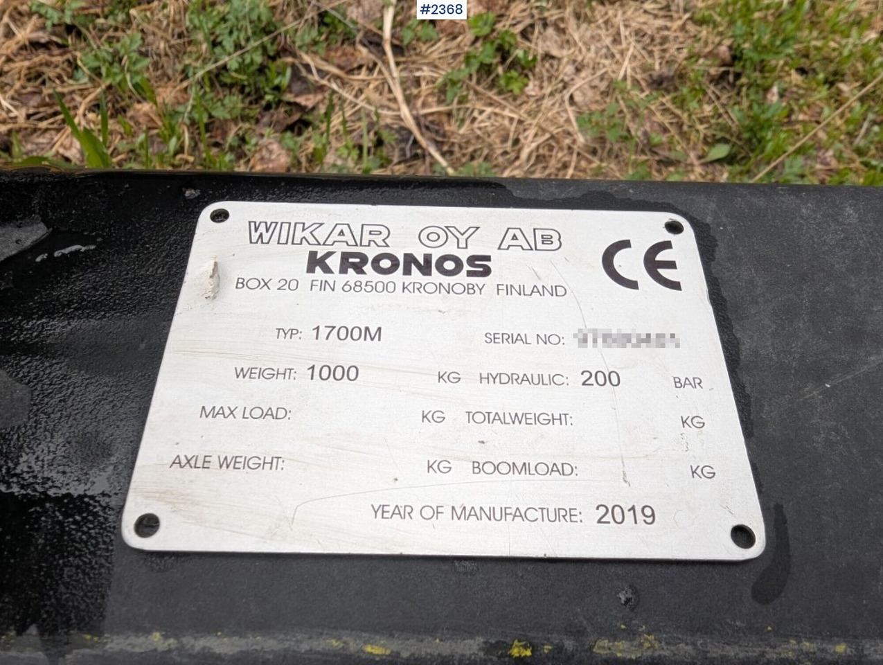 Flail mower/ Mulcher Chainmulcher Kronos Predator 1700M: picture 6