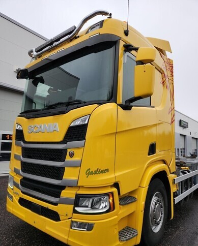 Container transporter/ Swap body truck ScaniaR410 CNG / CBG 6x2: picture 7
