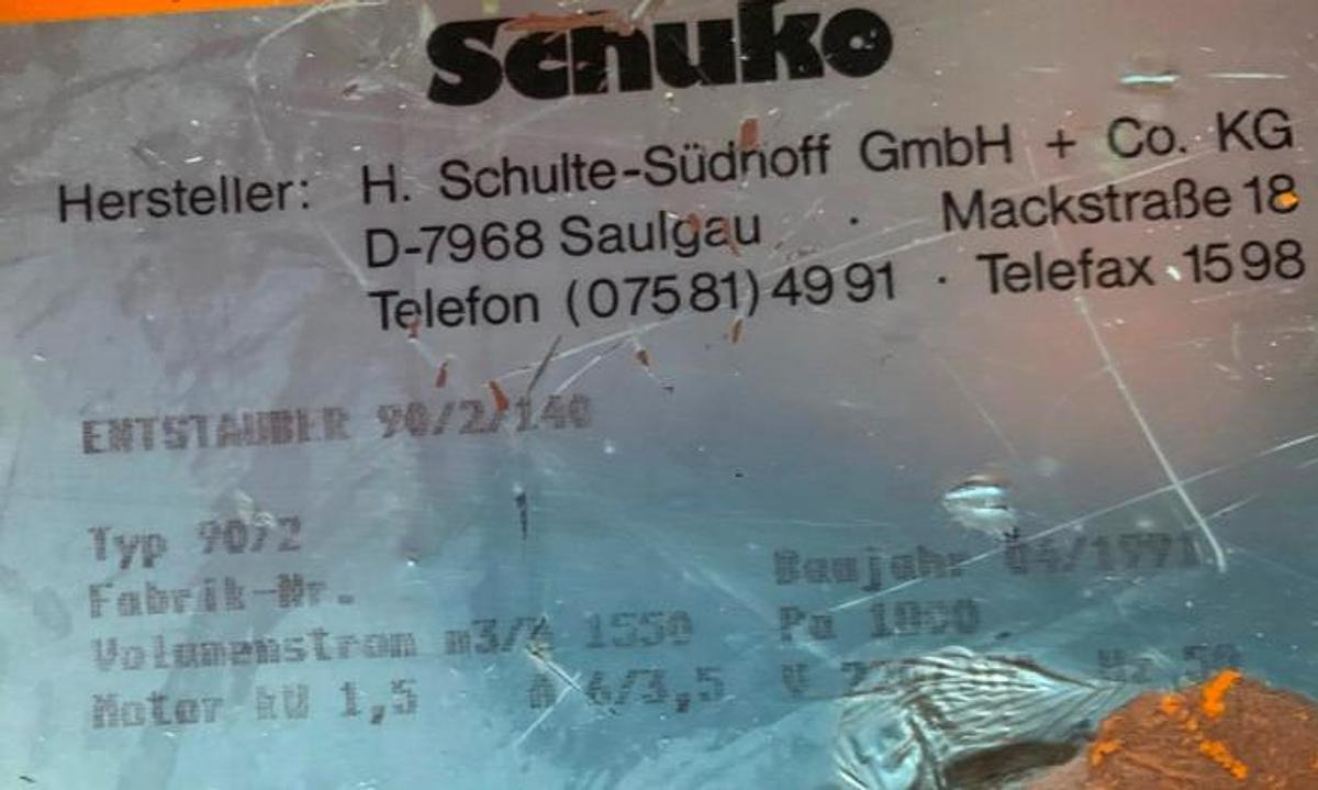 Späne-Absauganlage SCHUKO - Industrial HVAC equipment: picture 2 Späne-Absauganlage SCHUKO - Industrial HVAC equipment: picture 2