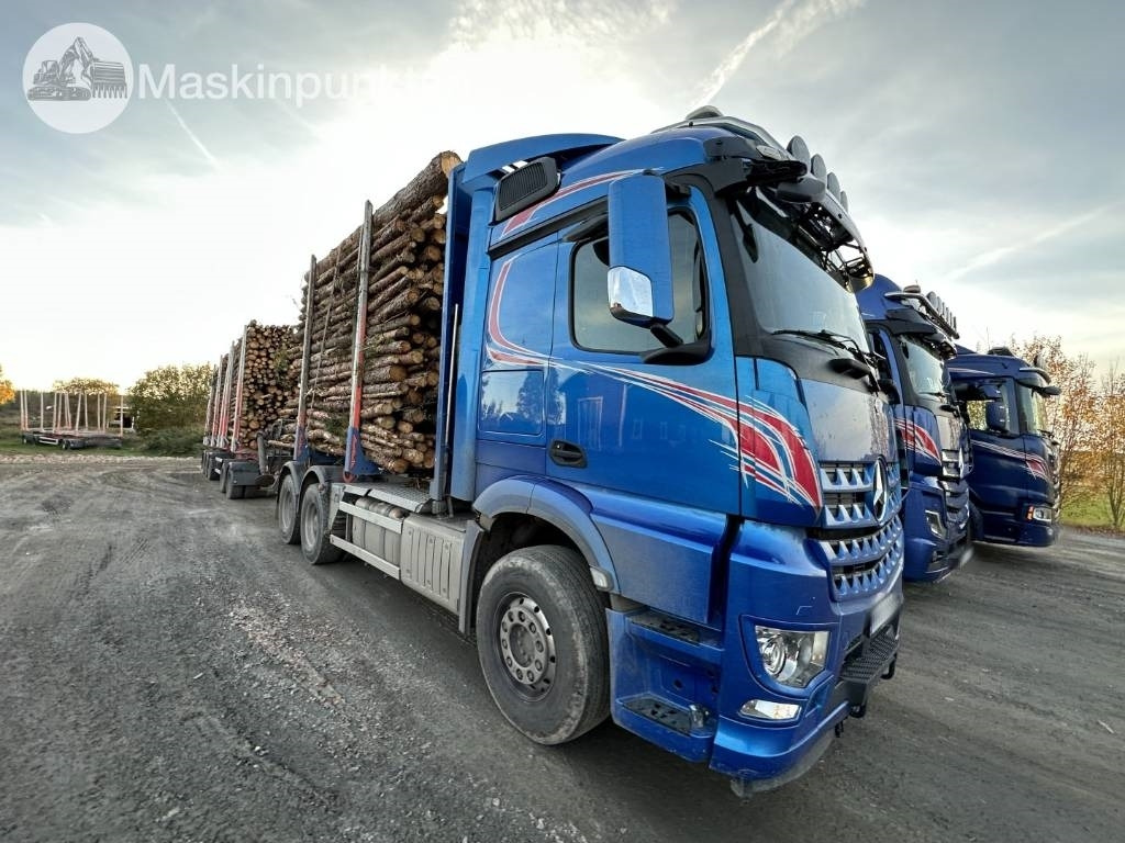 Mercedes-Benz Arocs 2858 timmerbil med kran  - Timber truck: picture 3 Mercedes-Benz Arocs 2858 timmerbil med kran  - Timber truck: picture 3