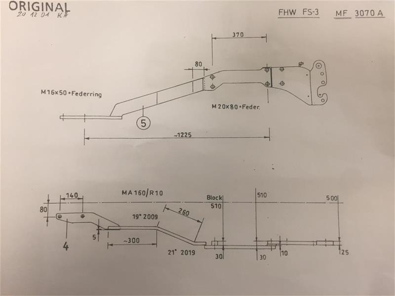 Hauer FS-3 Sidevanger MF 3070 2WD  - Spare parts for Agricultural machinery: picture 3 Hauer FS-3 Sidevanger MF 3070 2WD  - Spare parts for Agricultural machinery: picture 3
