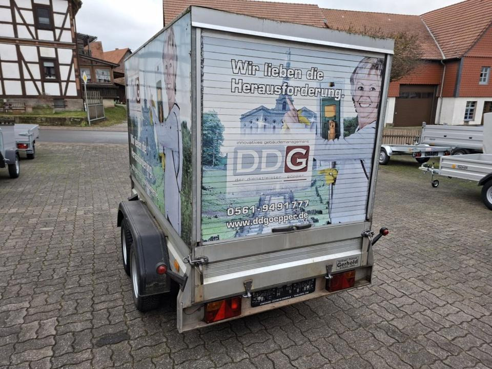 Humbaur PKW-Anhänger, 1,6 t Tandem Stirnwandklappe Kofferanhänger - Closed box trailer: picture 5 Humbaur PKW-Anhänger, 1,6 t Tandem Stirnwandklappe Kofferanhänger - Closed box trailer: picture 5