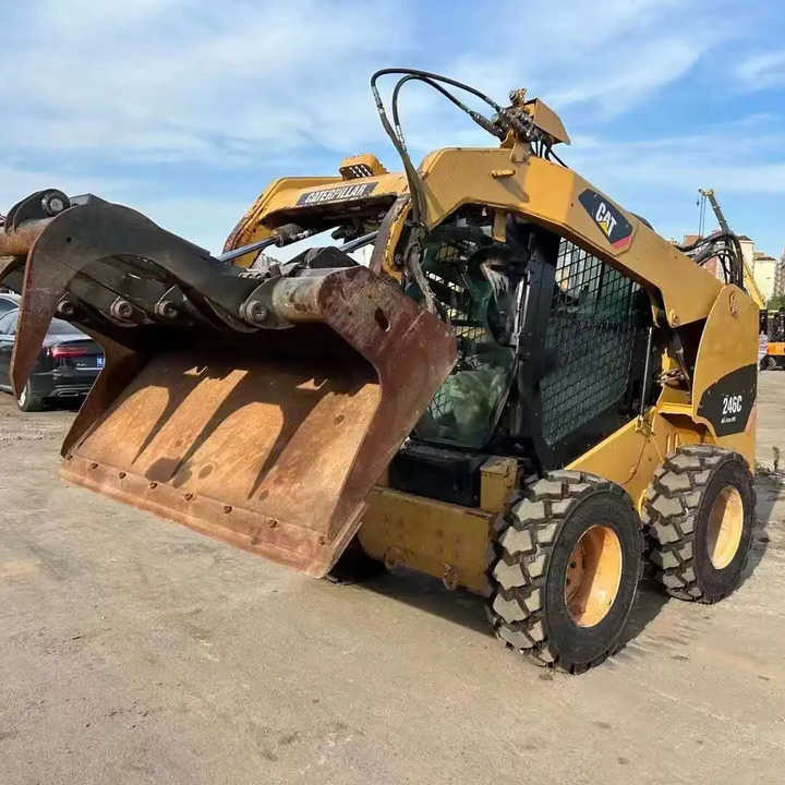 Skid steer loader 98%New Cat246c Loaders High Efficiency Wheel Loader Powerful Chinese Made Front Loader Road Machine [ Copy ]: picture 6