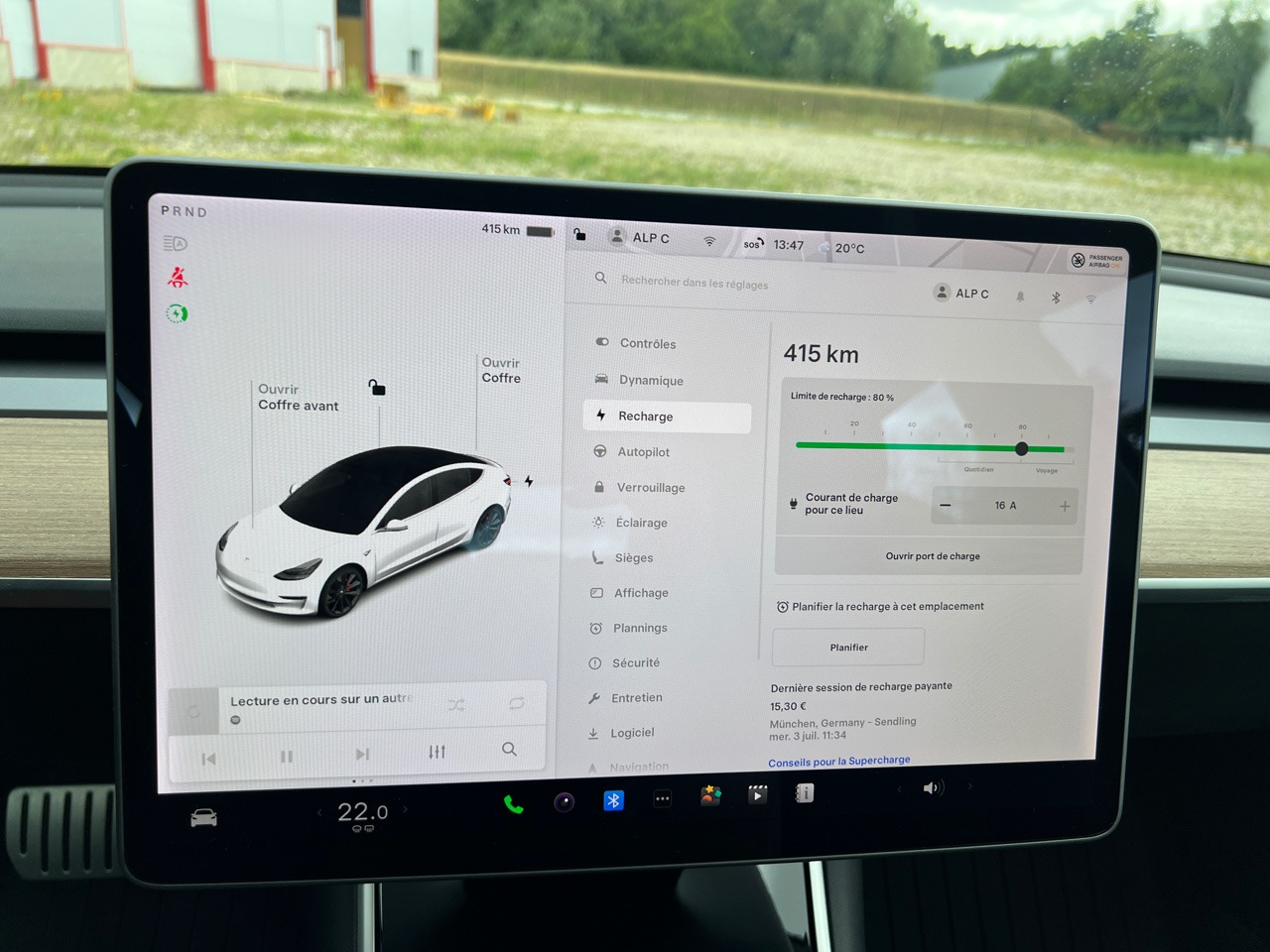 Sedan TESLA Model 3 Performance Dual Motor FSD 3 Autopilot: picture 40