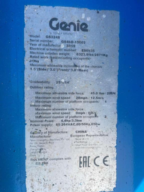 Genie GS-3246 - Scissor lift: picture 4 Genie GS-3246 - Scissor lift: picture 4
