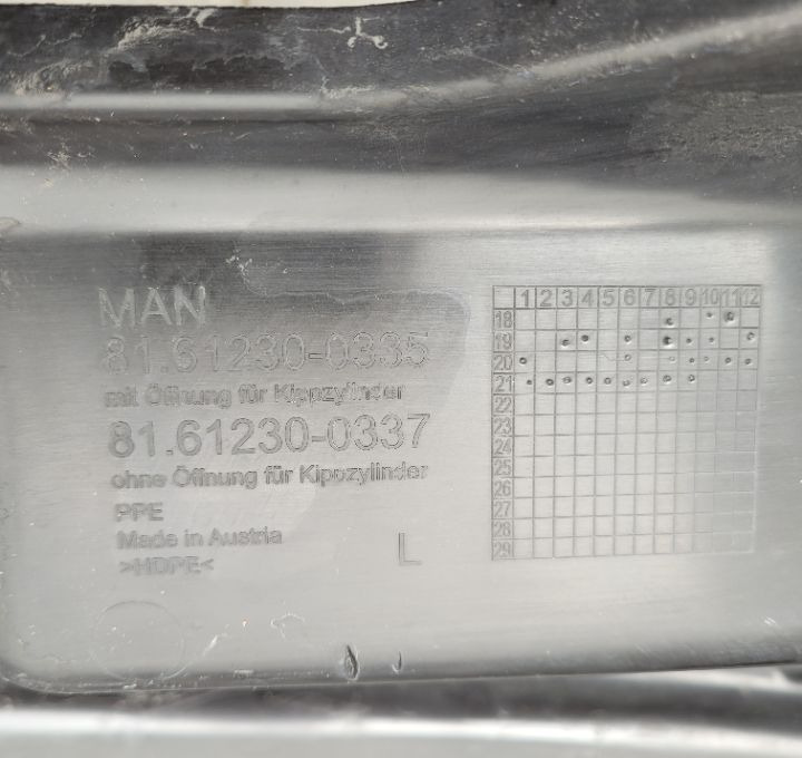 BLOTNIK MAN TGX 3 NM. LH 81.61230-0335 ORYGINAŁ - Fender for Truck: picture 3 BLOTNIK MAN TGX 3 NM. LH 81.61230-0335 ORYGINAŁ - Fender for Truck: picture 3