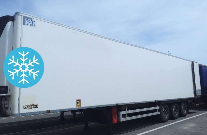 Semi-remorque 3 Essieux FRIGO 38 TONNES HAYON CAISSE CHEREAU GROUPE CARRIER VECTOR HE 19 MT - Refrigerator semi-trailer: picture 1 Semi-remorque 3 Essieux FRIGO 38 TONNES HAYON CAISSE CHEREAU GROUPE CARRIER VECTOR HE 19 MT - Refrigerator semi-trailer: picture 1