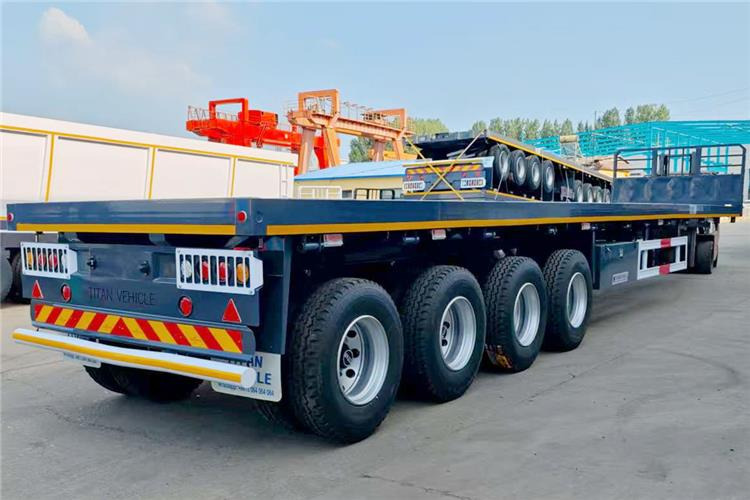 2025 New Model 4 Axle 45ft Flatbed Container Trailer In Zambia - Container transporter/ Swap body semi-trailer: picture 2 2025 New Model 4 Axle 45ft Flatbed Container Trailer In Zambia - Container transporter/ Swap body semi-trailer: picture 2