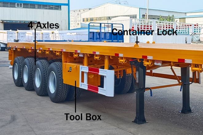 TITAN 4 Axle Heavy Duty Flatbed Trailer for Sale in Mali - Dropside/ Flatbed semi-trailer: picture 4 TITAN 4 Axle Heavy Duty Flatbed Trailer for Sale in Mali - Dropside/ Flatbed semi-trailer: picture 4