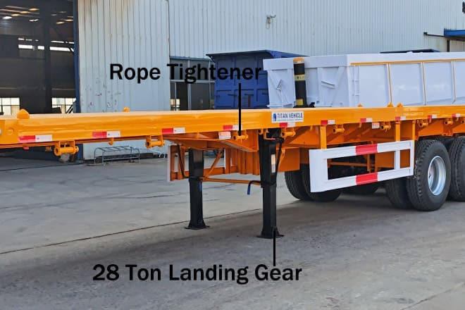 TITAN 4 Axle Heavy Duty Flatbed Trailer for Sale in Mali - Dropside/ Flatbed semi-trailer: picture 3 TITAN 4 Axle Heavy Duty Flatbed Trailer for Sale in Mali - Dropside/ Flatbed semi-trailer: picture 3