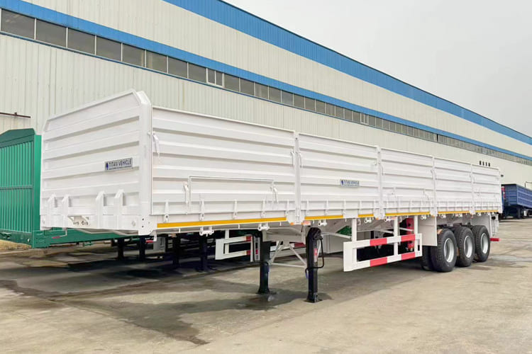 TITAN Side Wall Trailer for Sale in Zambia - Dropside/ Flatbed semi-trailer: picture 3 TITAN Side Wall Trailer for Sale in Zambia - Dropside/ Flatbed semi-trailer: picture 3