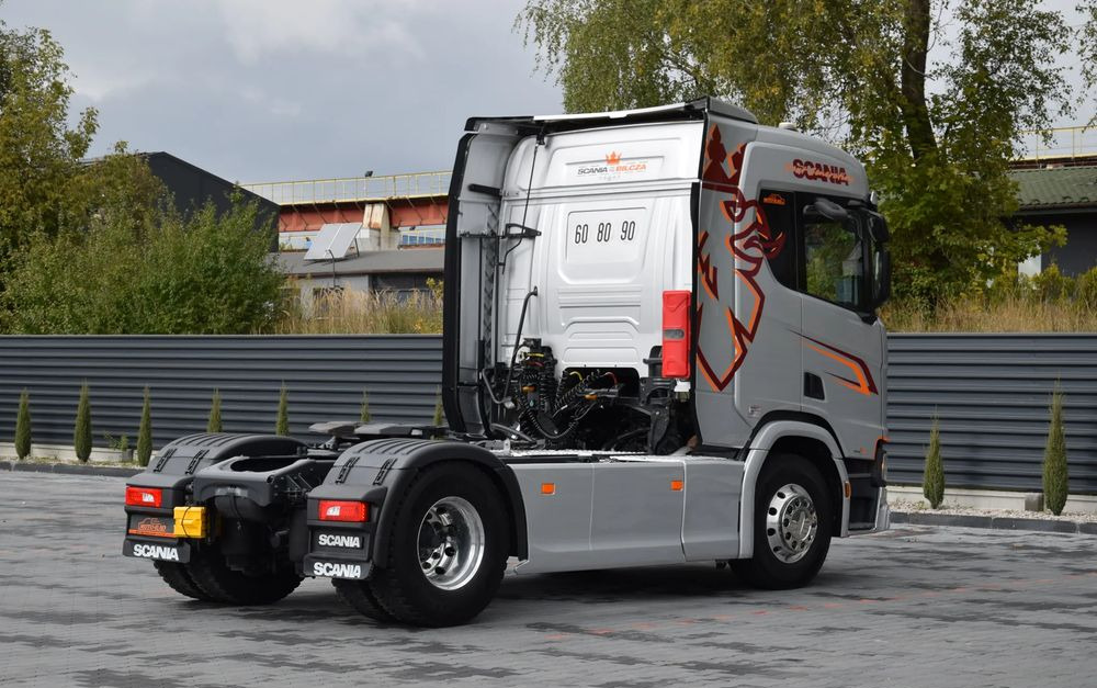 Scania R450 / HYDRAULIKA / RETARDER / ACC / KLIMA / FULL LEDY / ALUFELGI / SERWISOWANA / SPROWADZONA - Tractor unit: picture 5 Scania R450 / HYDRAULIKA / RETARDER / ACC / KLIMA / FULL LEDY / ALUFELGI / SERWISOWANA / SPROWADZONA - Tractor unit: picture 5
