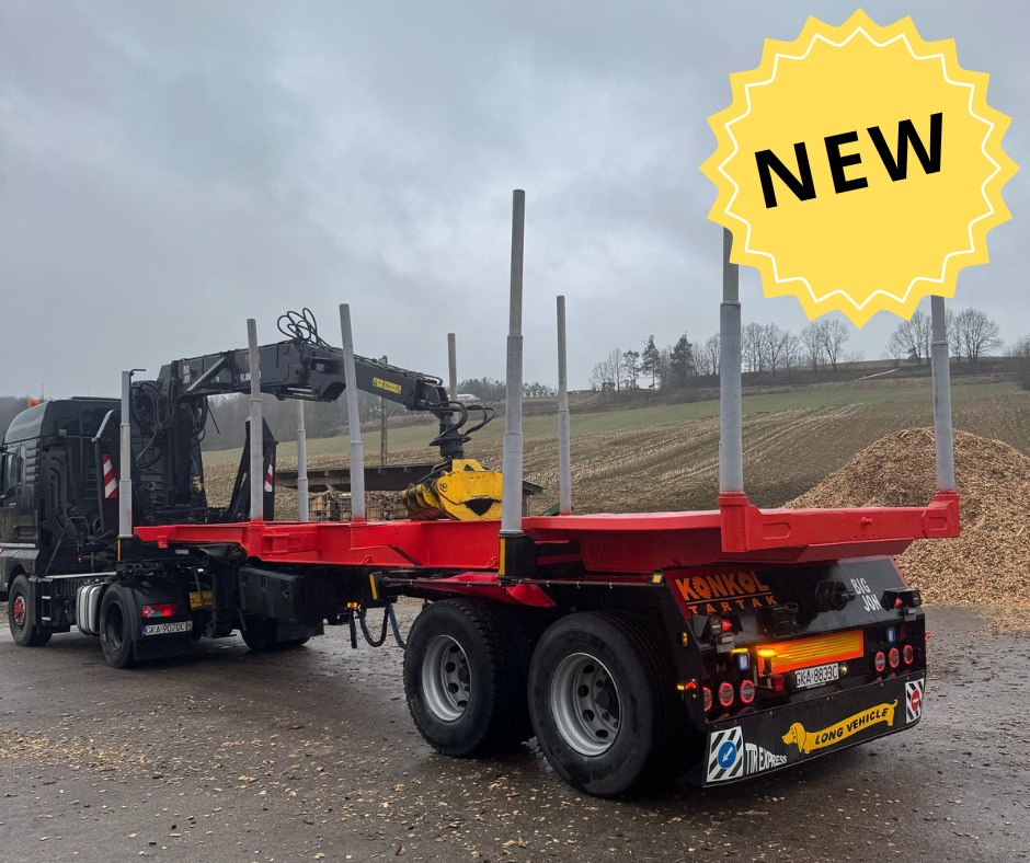 NACZEPA Z DŹWIGIEM DO DREWNA - Timber semi-trailer: picture 4 NACZEPA Z DŹWIGIEM DO DREWNA - Timber semi-trailer: picture 4