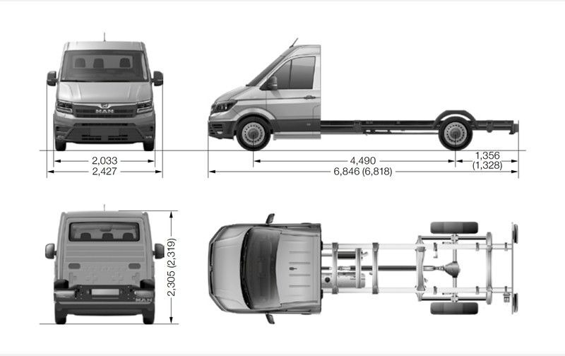 MAN TGE L4 - Cab chassis truck: picture 1 MAN TGE L4 - Cab chassis truck: picture 1