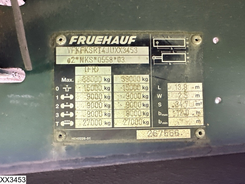 Fruehauf Tautliner - Curtainsider semi-trailer: picture 4 Fruehauf Tautliner - Curtainsider semi-trailer: picture 4