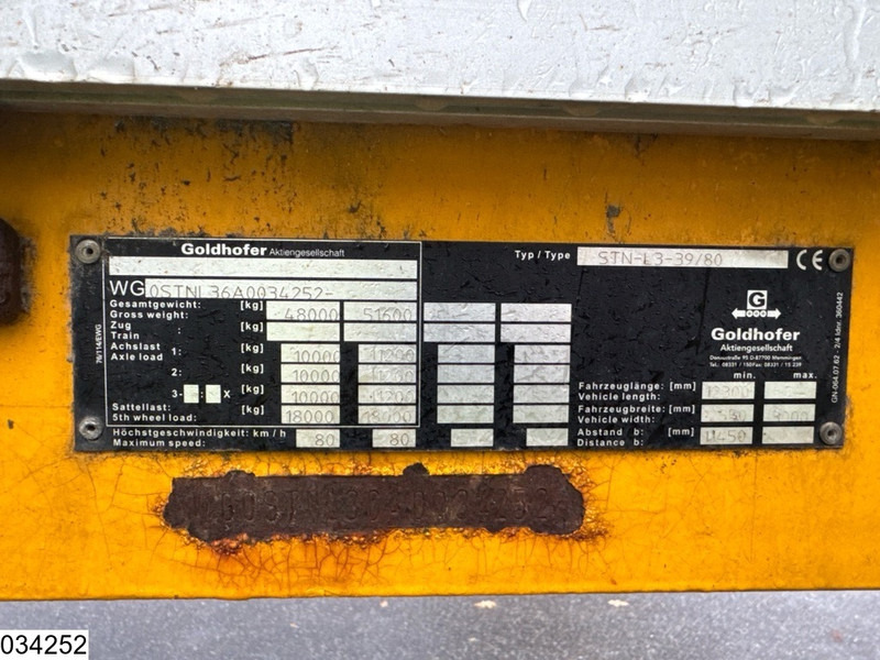 Goldhofer Lowbed 48,000 kg, Steering axle - Low loader semi-trailer: picture 4 Goldhofer Lowbed 48,000 kg, Steering axle - Low loader semi-trailer: picture 4