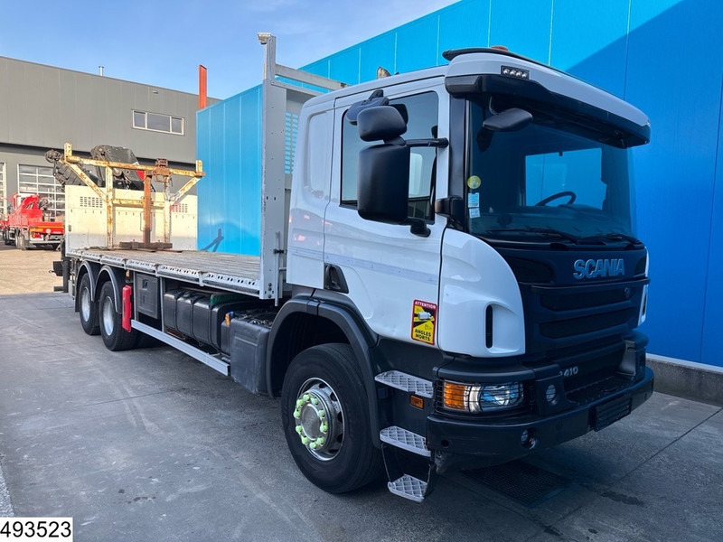 Dropside/ Flatbed truck, Crane truck Scania P 410 6x4, EURO 6, Hiab, Remote, Retarder: picture 14