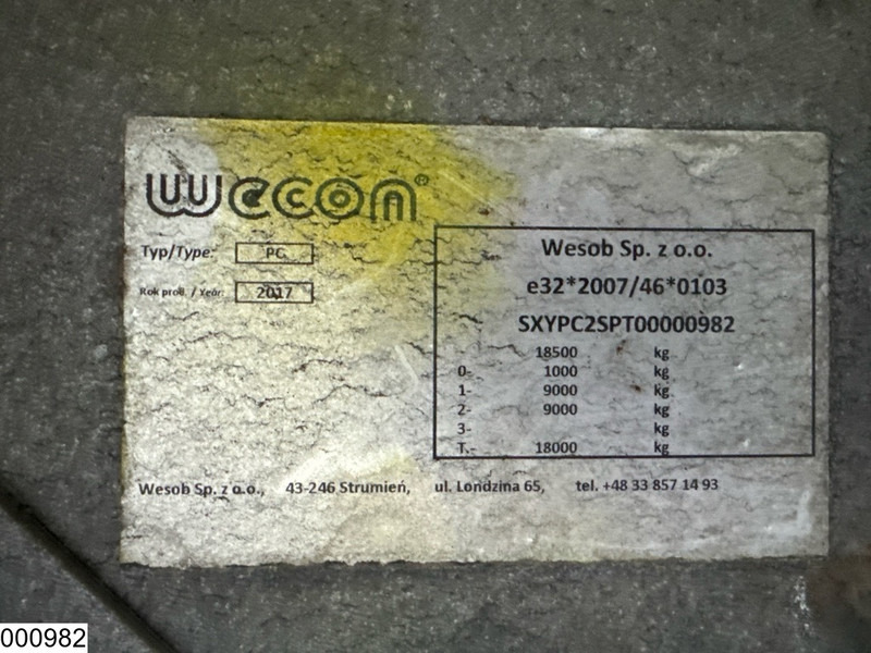 Wecon middenas - Dropside/ Flatbed trailer: picture 4 Wecon middenas - Dropside/ Flatbed trailer: picture 4
