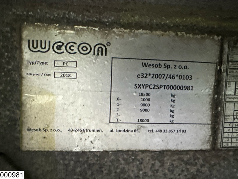Wecon middenas - Dropside/ Flatbed trailer: picture 4 Wecon middenas - Dropside/ Flatbed trailer: picture 4
