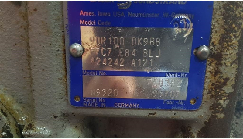 Sauer Sundstrand 90R100DK9B8 - Paus RL1051 - Pump - Hydraulics: picture 3 Sauer Sundstrand 90R100DK9B8 - Paus RL1051 - Pump - Hydraulics: picture 3