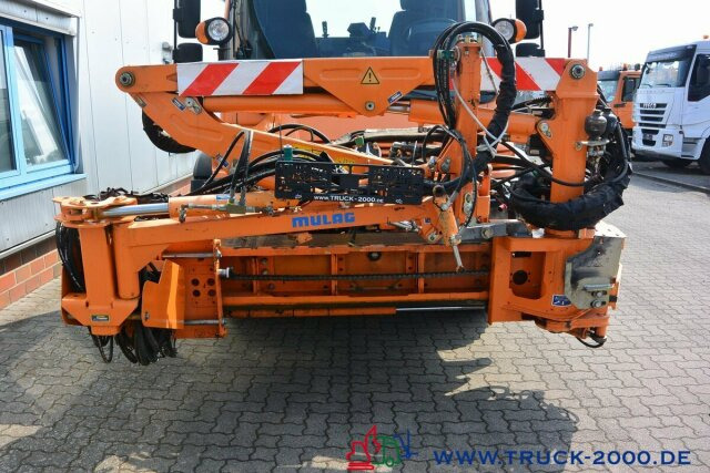 Dropside/ Flatbed truck, Municipal/ Special vehicle Unimog U 400 4 x 4 Mulag Teleskopausleger + Zapfwelle: picture 15